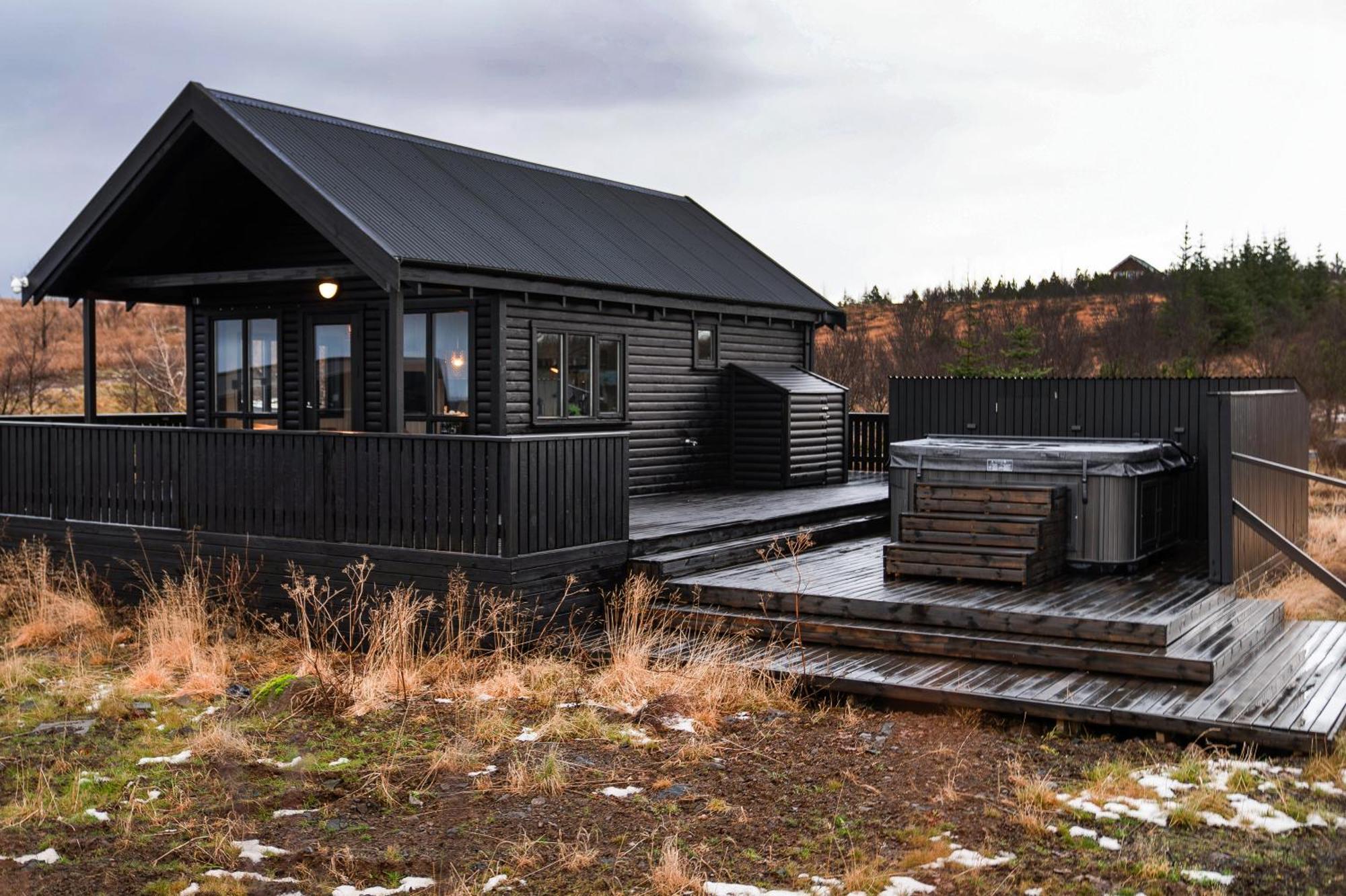 Cozy Cabin Near Golden Circle With Panoramic Views Mosfellsbaer Exterior photo